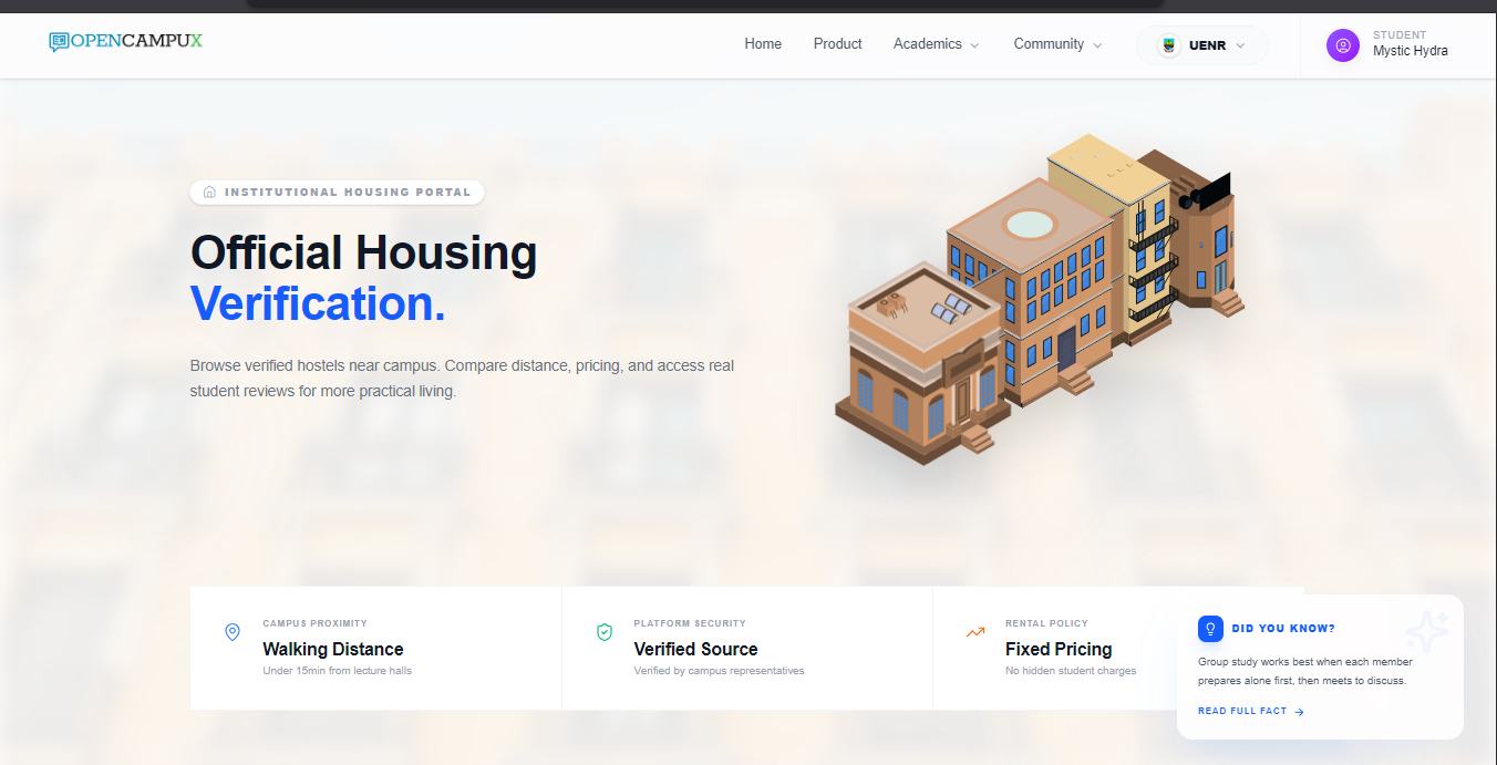 OpenCampux Housing Portal